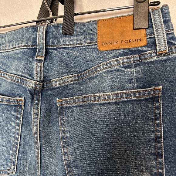 Denim Forum the Arlo Hi-Rise Straight Denim Jeans Size 28 - Picture 8 of 8
